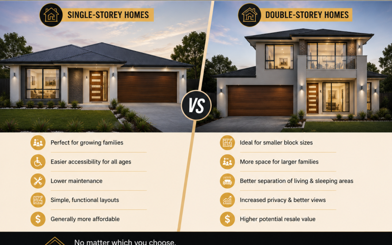 Single-Storey vs Double-Storey Homes – Which One Is Right for You